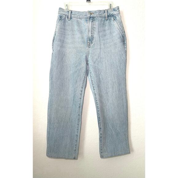 Alexander Wang EZ Mid-Rise Relaxed Straight Leg Jean Vintage Fade Indigo SZ 30 - Picture 5 of 9
